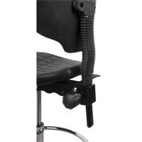 Heavy-Duty Ergonomic Stool, Mobile, Adjustable, 39" - 48", Polyurethane Seat, Black OR330 | KLETON